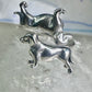 Dachshund ring dog band size 6 adj sterling silver women
