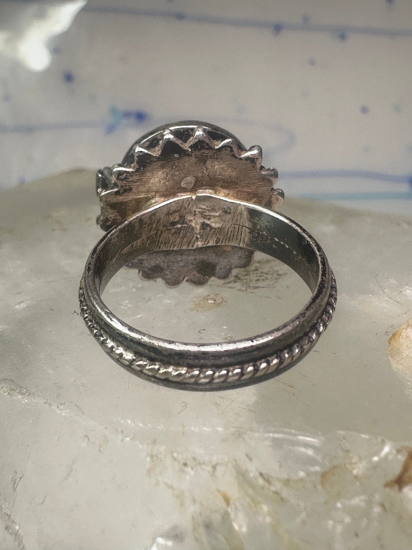 Poison Ring size 6 boho beaded sterling silver girls women