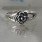 Rose ring toe band size 3.50 adjustable sterling silver women girls
