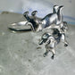 Dachshund ring dog band size 6 adj sterling silver women