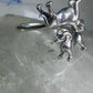 Dachshund ring dog band size 6 adj sterling silver women