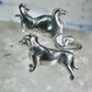 Dachshund ring dog band size 6 adj sterling silver women