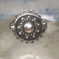 Poison Ring size 6 boho beaded sterling silver girls women