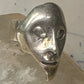 Vintage Face ring mask band fisize 7.50 sterling silver women