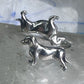 Dachshund ring dog band size 6 adj sterling silver women