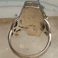 Vintage Sterling Silver Gothic Coffin Pentagram Secret Compartment Poison Ring Size 7.25