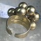 Vintage Balls Cha cha cluster ring Adami & Martucci band size 8 sterling silver women