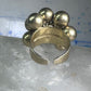 Vintage Balls Cha cha cluster ring Adami & Martucci band size 8 sterling silver women