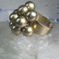 Vintage Balls Cha cha cluster ring Adami & Martucci band size 8 sterling silver women