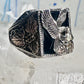 Eagle ring onyx leaves size 10.5 Black Hills Gold sterling silver women men