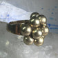 Vintage Balls Cha cha cluster ring Adami & Martucci band size 8 sterling silver women