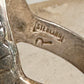Vintage Sterling Silver Signed R Sadie Randolph Navajo Turquoise Eagle Feather Ring Size 13 925