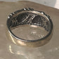 Black Hills Gold ring leaves wedding band size 5 sterling silver women
