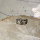 Black Hills Gold ring leaves wedding band size 5 sterling silver women