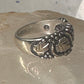 Black Hills Gold ring leaves wedding band size 5 sterling silver women