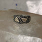 Black Hills Gold ring leaves wedding band size 5 sterling silver women