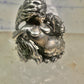 Mermaid ring size 9 heavy ocean sterling silver women men