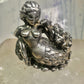 Mermaid ring size 9 heavy ocean sterling silver women men