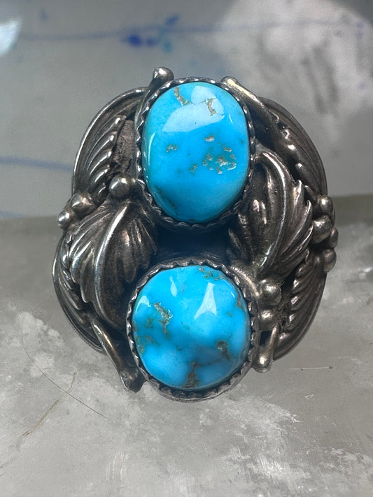 Navajo Turquoise ring size_9.5 sterling silver women men signed FC