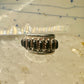 Zuni onyx ring needlepoint band size 6.75 southwest sterling silver vintage