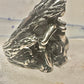 Mermaid ring size 9 heavy ocean sterling silver women men