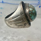 Zuni onyx ring needlepoint band size 6.75 southwest sterling silver vintage