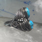Navajo Turquoise ring size_9.5 sterling silver women men signed FC
