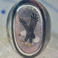 Navajo Eagle ring size_9.25 sterling silver women men signed BB