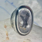 Navajo Eagle ring size_9.25 sterling silver women men signed BB