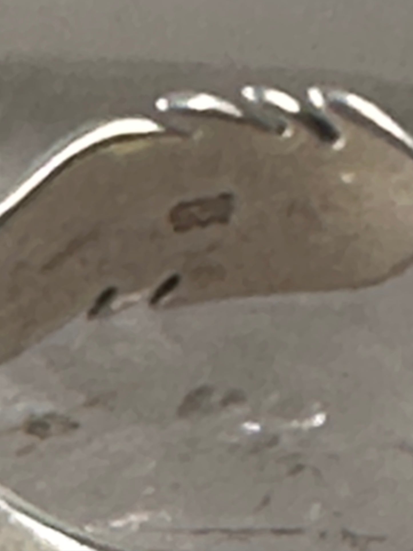 Feather ring feather stacker band size 7.50 sterling silver women girls