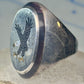 Navajo Eagle ring size_9.25 sterling silver women men signed BB
