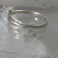 Feather ring feather stacker band size 7.50 sterling silver women girls