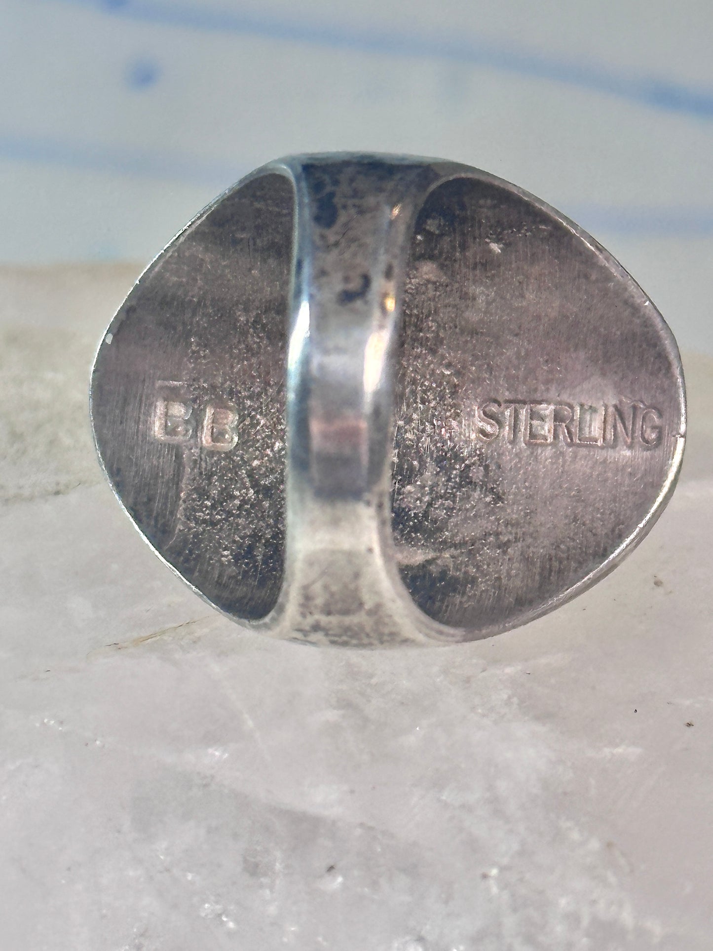Navajo Eagle ring size_9.25 sterling silver women men signed BB