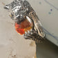 Tiger ring size 8 Sonia Bitton holding stone sterling silver women men signed SB