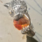 Tiger ring size 8 Sonia Bitton holding stone sterling silver women men signed SB