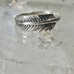 Feather ring Feather stacker band size 5 sterling silver women girls