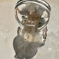 Vintage Sterling Silver Signed PAM Pamela Apache Navajo Long Red Coral Ring Size 7 925
