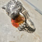 Tiger ring size 8 Sonia Bitton holding stone sterling silver women men signed SB