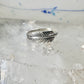 Feather ring Feather stacker band size 5 sterling silver women girls