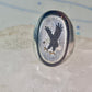 Navajo Eagle ring size_9.25 sterling silver women men signed BB