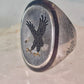 Navajo Eagle ring size_9.25 sterling silver women men signed BB
