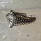 Tiger ring size 8 Sonia Bitton holding stone sterling silver women men signed SB