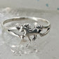 Unicorn ring  horse stacker band size 9 sterling silver women girls