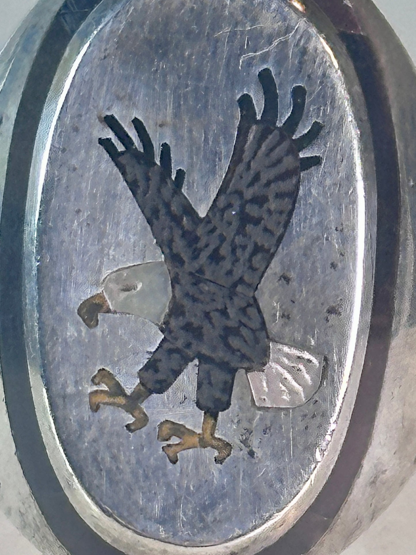 Navajo Eagle ring size_9.25 sterling silver women men signed BB