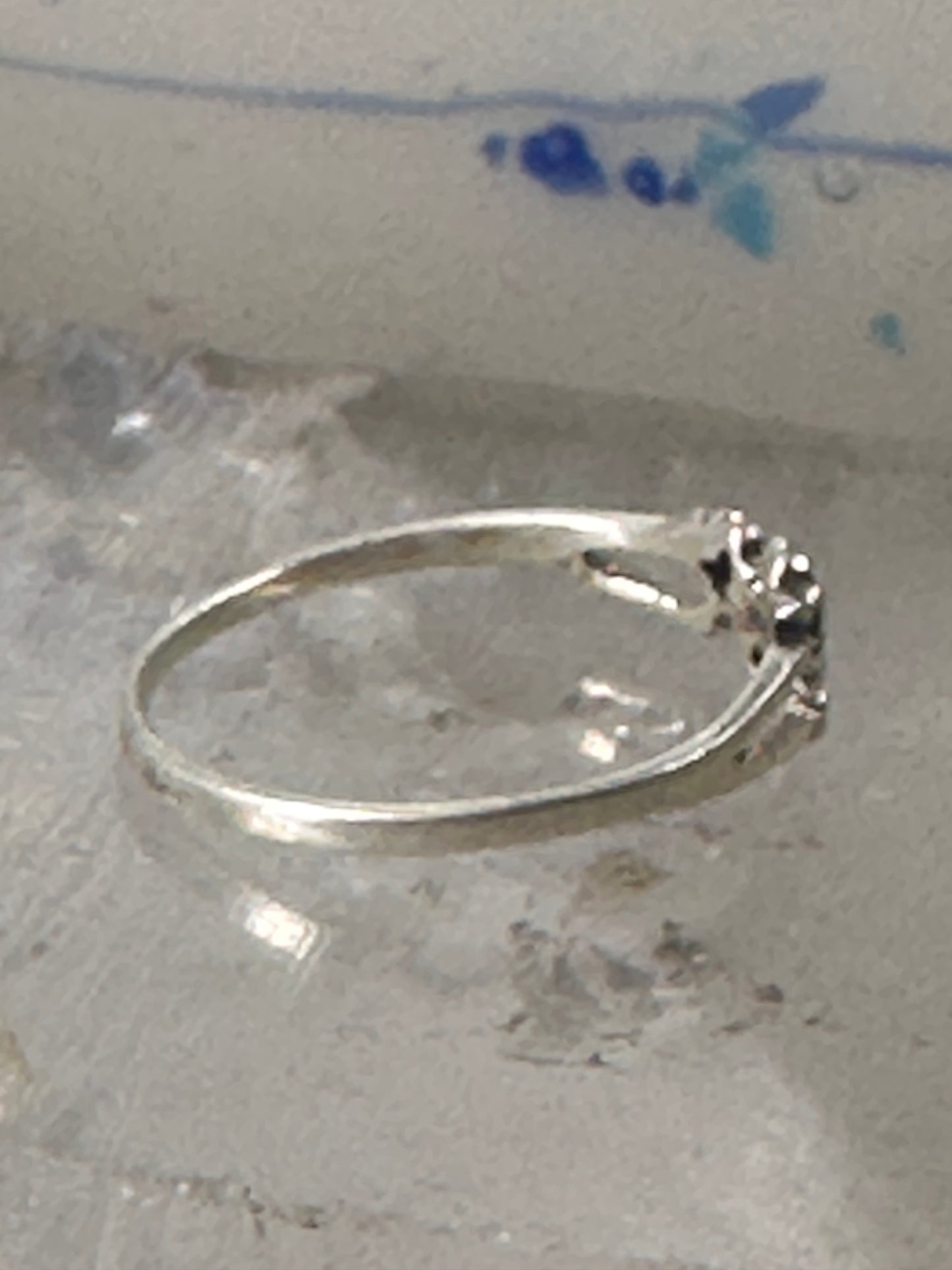 Unicorn ring  horse stacker band size 9 sterling silver women girls