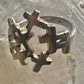 Cross ring size 6.75&nbsp; cross religious band sterling silver women girls