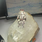 Navajo Ring Long Kachina coral size 9 sterling silver women