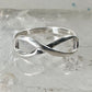 Infinity ring figure 8 band size 6.25 sterling silver women girls