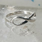 Infinity ring figure 8 band size 6.25 sterling silver women girls