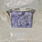Sodalite ring size 12 southwestern sterling silver women men